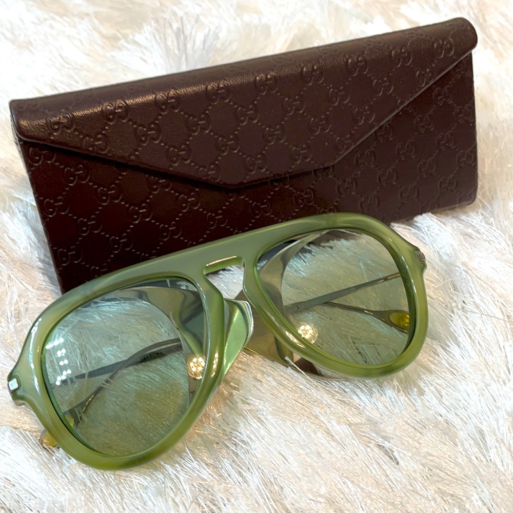 Gucci Aviator Side Shield Sunglasses